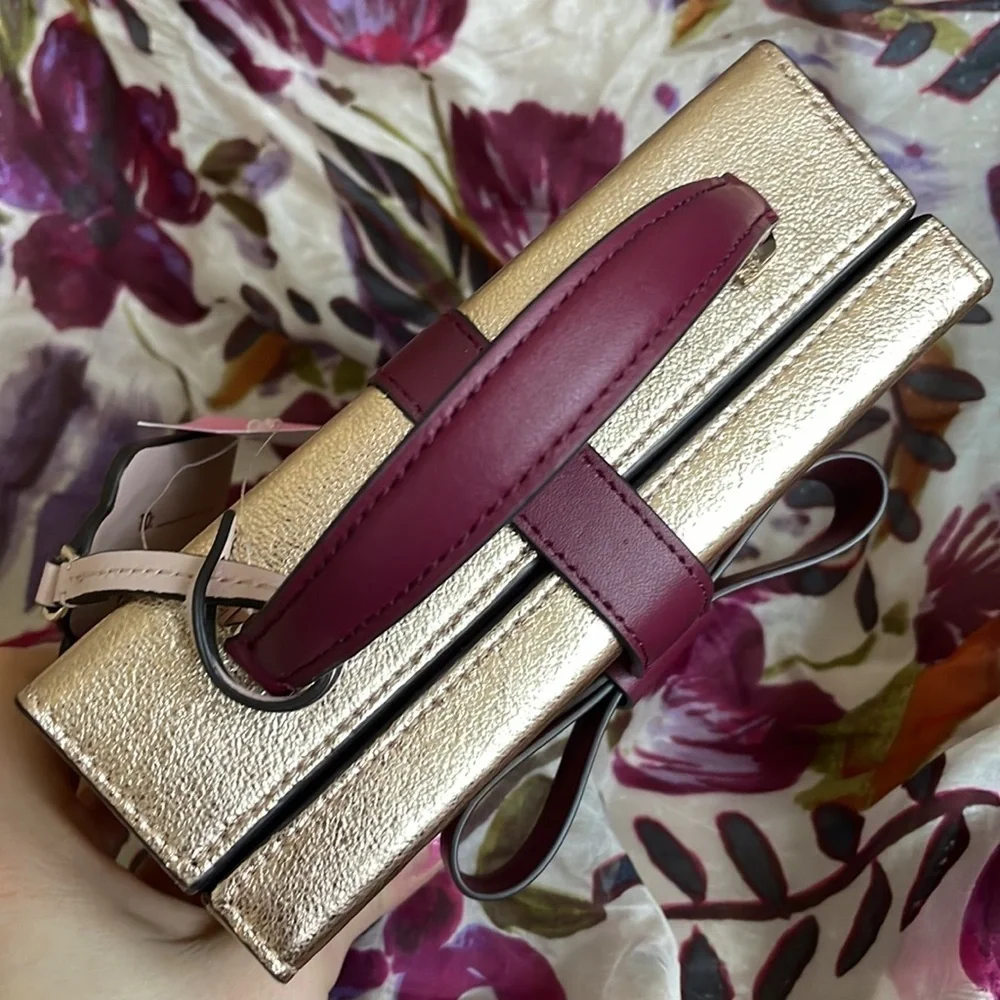 Brand New Kate Spade Leather Wrapping Party Gift Box Present Crossbody Purse